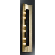 Aura Gold vegg- og taklampe med 4 lyskilder, svart, 100 cm, i moderne design med elegant gullfinish