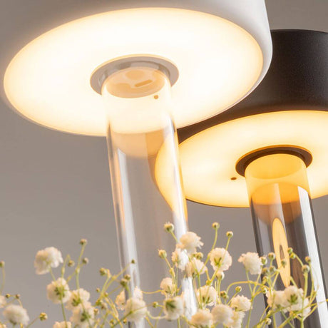 LED Akku-Tischleuchte AI Collaboration mit Sensor, modernem Design und warmem Licht für flexibles Ambiente