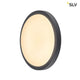 Ainos Deckenleuchte LED 3000K Rund Anthrazit mit Sensor in modernem Design.