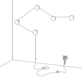 Kundalini Azou Treiber Dimmer Plug Kit, Anschlussdiagramm für AZOU 3, AZOU 5 und AZOU 7 Leuchten.