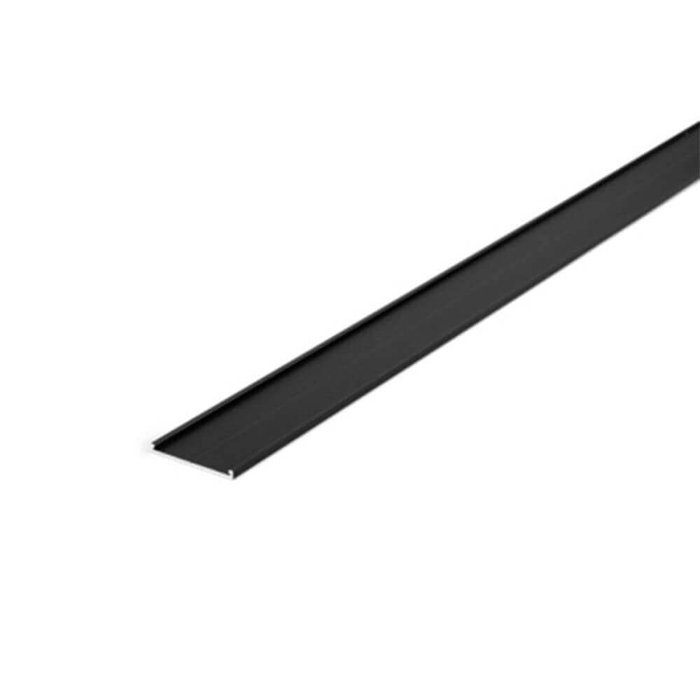 Alu-Abdeckung 200cm Schwarz für XXL Trafoprofil, langlebig und robust, ideal für optimalen Schutz.