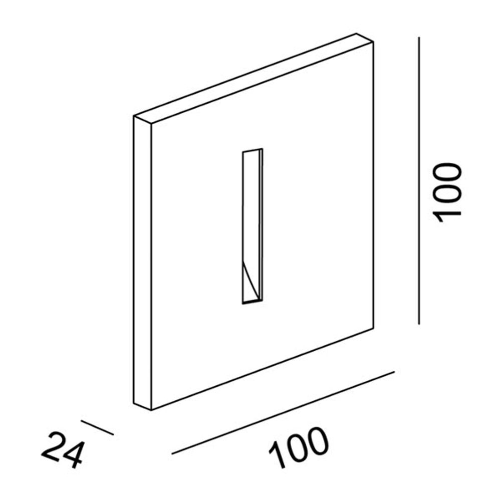 Cover Linear Grey for LED recessed light Steps Outdoor