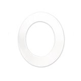 Runde weiße Metallring Abdeckung für LED-Einbaustrahler SYS90, einfach zu montieren und austauschbar.