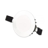 Weiße Abdeckung Sys-90 für LED-Einbauleuchte, abnehmbar und austauschbar, einfacher Einbau.