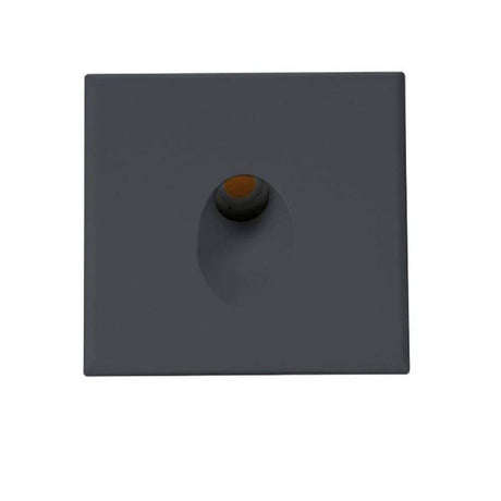 Sys-Wall 68 cover for LED wall recessed spotlight Square 1 in Black from Prolight