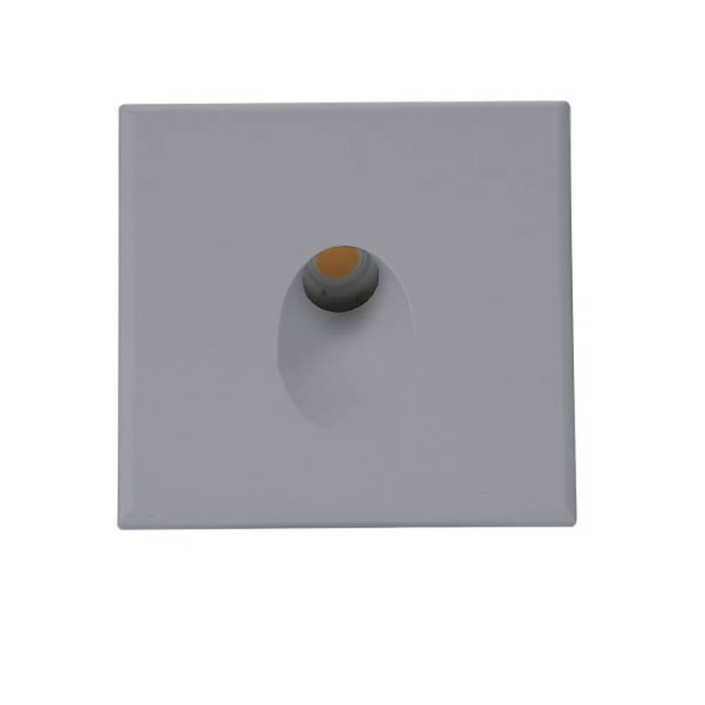 Abdeckung Sys-Wall 68 für LED-Wandeinbaustrahler Eckig 1 in Grau, passend für Sys-Wall 68 Wandeinbaustrahler.