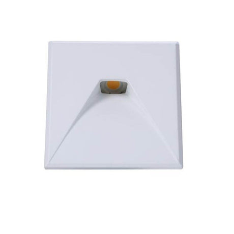 Sys-Wall 68 cover for LED square wall recessed spotlight 2 in white for a modern living style.