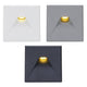Abdeckung Sys-Wall 68 für LED-Wandeinbaustrahler Eckig 2 in 3 Farben: Weiß, Grau und Schwarz.