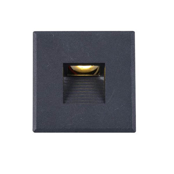 Abdeckung Sys-Wall 68 für LED-Wandeinbaustrahler Eckig 3, schwarz, Aluminium-Abdeckung ohne Base