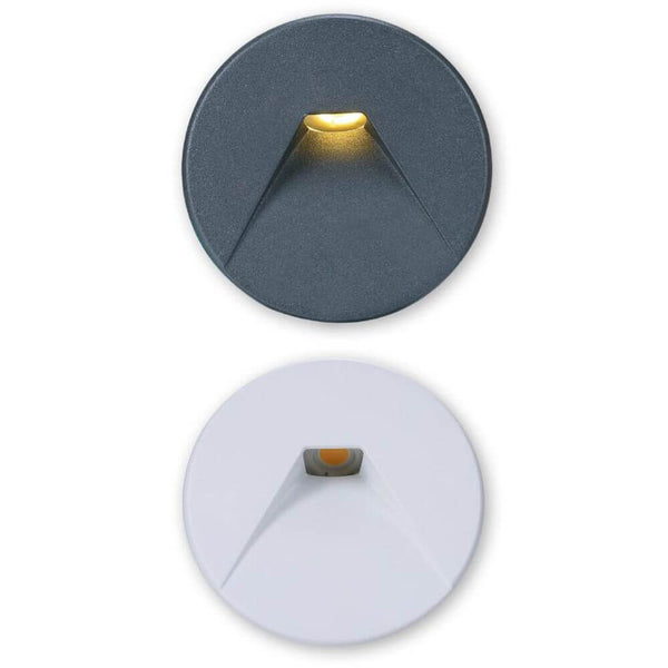 Abdeckung Sys-Wall 68 für LED-Wandeinbaustrahler Rund 2 in Schwarz und Weiß