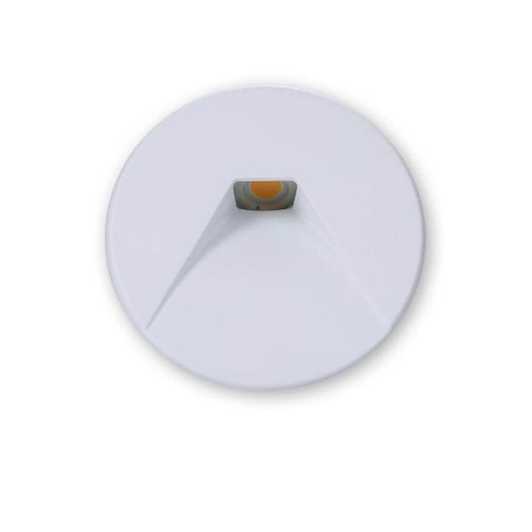 Abdeckung Sys-Wall 68 für LED-Wandeinbaustrahler Rund 2, weiße Aluminium-Abdeckung von Prolight ohne Base