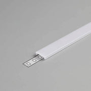 Abdeckung eckig 200cm Typ C Opalweiß für LED-Strip-System, weiße Abdeckung zum Einklipsen ins Profil