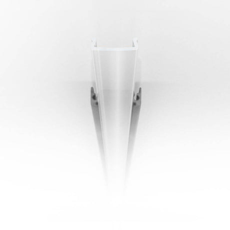 Abdeckung eckig 200cm Typ C Schwarz – halbtransparente Abdeckung für LED-Strip-Systeme.