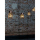 Deksel for LED-biergartenslynge 5-pakning (2378) kobberfarget med stilfulle lampeskjermer