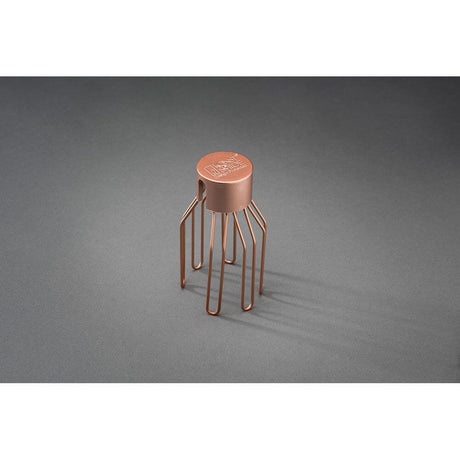 Cover for LED beer garden chain 5-piece set (2378) copper-colored on a grey background.