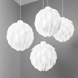 Rounded pendant lamp Norm12 XL White