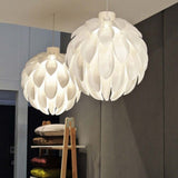 Rounded pendant lamp Norm12 XL White