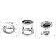 Adapter für Einbaudurchmesser von 75-120 mm auf 68-70 mm Weiß - Montageanleitung und Ansichten
