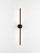 Aden LED Wandleuchte 3000K Schwarz – schlanke 90 cm matte Aluminium-Wandleuchte mit indirektem Licht, minimalistisches Design für moderne Wohnräume