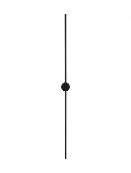 Aden LED Væglampe 3000K Sort, slank 90 cm væglampe lavet af mat aluminium, minimalistisk design