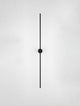 Alt Tag: Aden LED Wandleuchte 3000K Schwarz, schlanke 90 cm matte schwarze Aluminium-Wandleuchte, minimalistisches Design