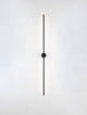 Alt Tag: Aden LED Wandleuchte 3000K Schwarz - schlanke 90 cm matte Aluminium Wandlampe, minimalistisches Design mit warmweißem LED-Licht