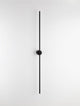 Aden LED Wandleuchte 3000K Schwarz – schlanke 90 cm matte Aluminium-Wandleuchte, minimalistisches Design für modernes Interieur