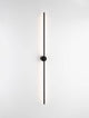 Alt Tag: Aden LED Wandleuchte 3000K Schwarz – schlanke 90 cm matte Aluminium Wandlampe, minimalistisches Linienlicht für moderne Wohnräume