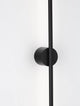 Aden LED Wandleuchte 3000K Schwarz – schlanke matte Aluminium-Wandleuchte, 90 cm lang, minimalistisches Design