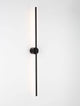 Aden LED Wandleuchte 3000K Schwarz – schlanke 90 cm Wandlampe aus mattem Aluminium, minimalistisches Design mit warmweißem 3000K LED-Licht