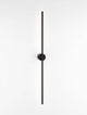 Aden LED Wandleuchte 3000K Schwarz, schlanke 90 cm LED-Wandleuchte aus mattem Aluminium, minimalistisches Design für moderne Räume
