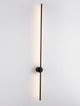 Aden LED Wandleuchte 3000K in elegantem, schlankem Design mit schwarzer Aluminiumkonstruktion.