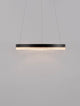 Adria LED Pendelleuchte Ø 40cm 3000K in mattem Schwarz, modernes Design mit effizienter Lichttechnik.