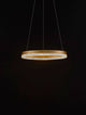 Adria LED Pendelleuchte Ø 40cm 3000K in modernem Design mit mattem Ring aus Aluminium für einladende Atmosphäre.