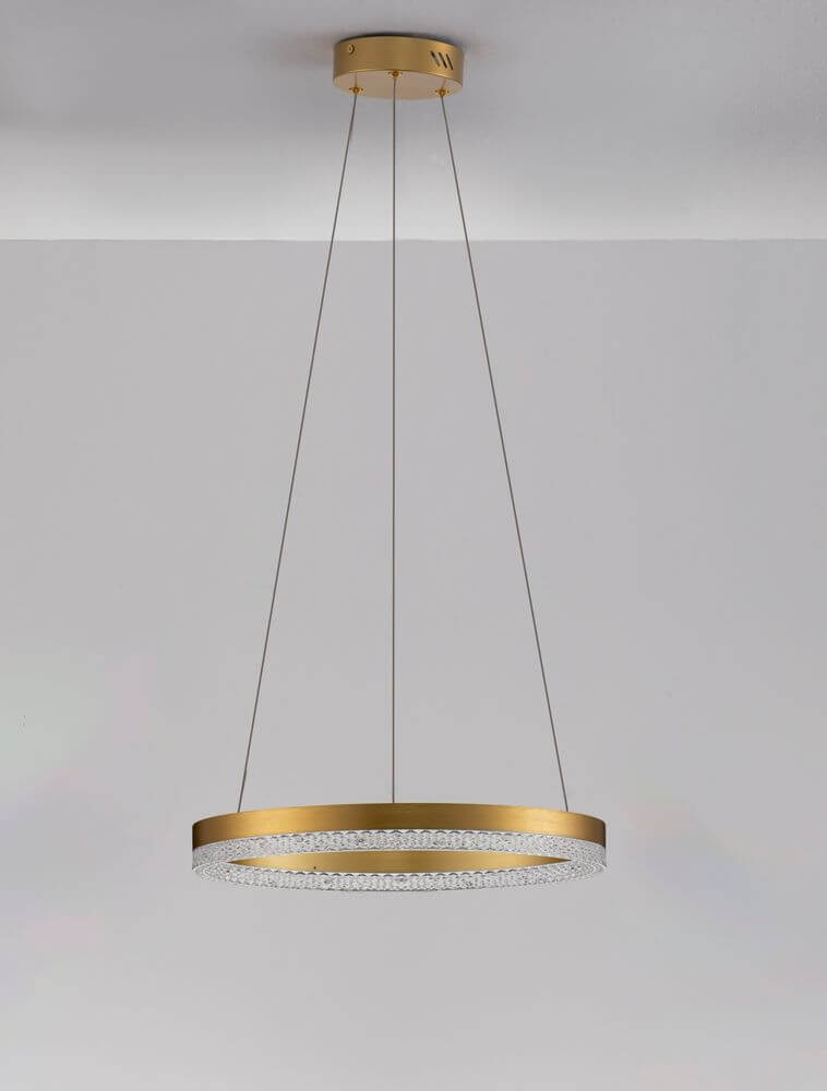 Adria LED Pendelleuchte Ø 40cm 3000K mit elegantem Design und gleichmäßiger Lichtverteilung.