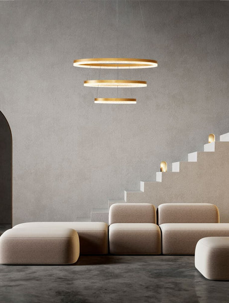 Lampada a ciondolo a LED ADRIA 3-FLAME Ø 80 cm