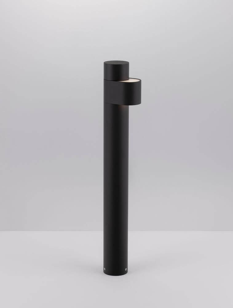 Aduro LED Außenwegeleuchte 3000K Schwarz IP54 modernes Design aus Acryl und Aluminium für den Garten.