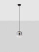Aelia LED Pendelleuchte 3000K Schwarz, Rauch, elegante minimalistische Lampe für moderne Innenräume.
