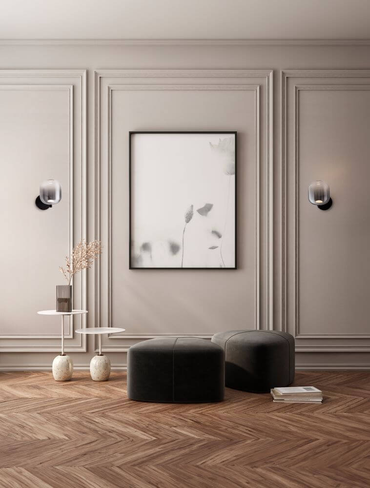 Moderne Einrichtung mit Aelia LED Wandleuchte 3000K in elegantem Wohnambiente.