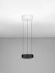 Alt Tag: Afi LED Pendelleuchte Ø 20cm Up & Down in weißem Zimmer, schlankes zylinderförmiges Design mit up-and-down LED-Beleuchtung