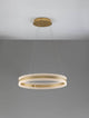 Agos LED Pendelleuchte Ø 60cm in eleganter Kreisform, modern und dimmbar, ideal für stilvolle Wohnräume.