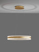 Agos LED Pendelleuchte Ø 60cm mit dekorativer Kreisform und dimmbarer Helligkeit in modernem Design.