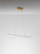 Agos LED Pendelleuchte 3000K mit modernem Design aus Acryl und Aluminium für Ess- und Wohnzimmer.