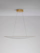 Agos LED Pendelleuchte 3000K, moderne Formgebung, Design aus Acryl und Aluminium, ideal für Ess- und Wohnzimmer.