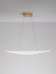Agos LED Pendelleuchte 3000K in modernem Design, aus Acryl und Aluminium, ideal für Ess- oder Wohnzimmer.