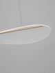 Agos LED Pendelleuchte 3000K, moderne Acryl- und Aluminiumleuchte für Ess- und Wohnzimmer.