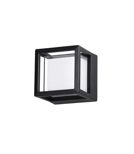 Agosto LED Außenwandleuchte Quadratisch Schwarz IP54 (1)