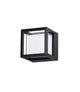 Agosto LED Außenwandleuchte Quadratisch Schwarz IP54 (1)