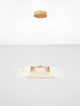 Aider Pendelleuchte 3-flammig Ø 63cm – goldene Aluminium Hängeleuchte mit drei LED-Modulen und warmem Licht, elegantes Design für Wohn- und Essbereich