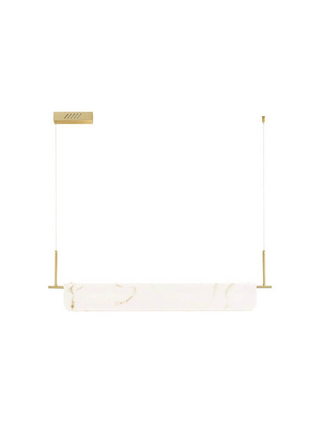 Aider pendant light 3000K with gold-coloured aluminium and an elegant marble lamp for stylish interiors.